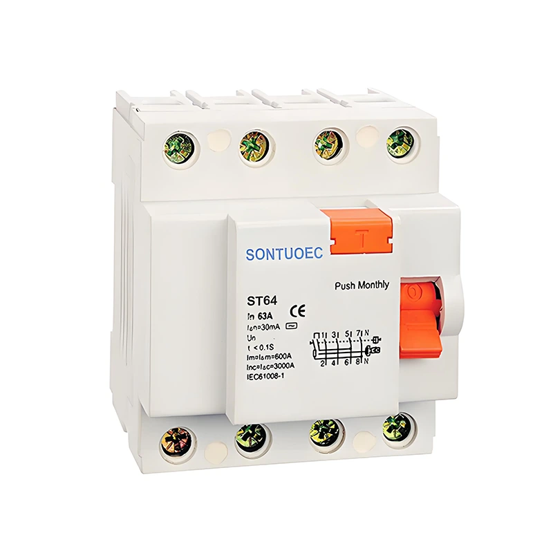 4P 63a / 30ma reselual Breaker ea Pele ea potoloho ea morao-rao