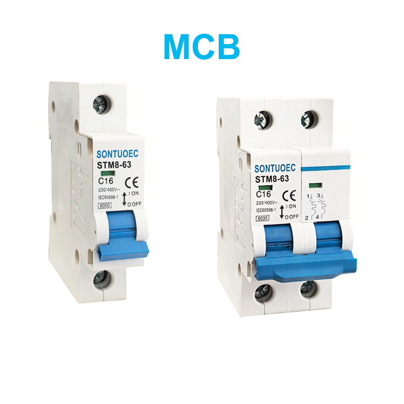 STM8-63 Miniture Cen Creaker Teaker 6ka 1p 2p 4p 4p 16p 160 / 400v